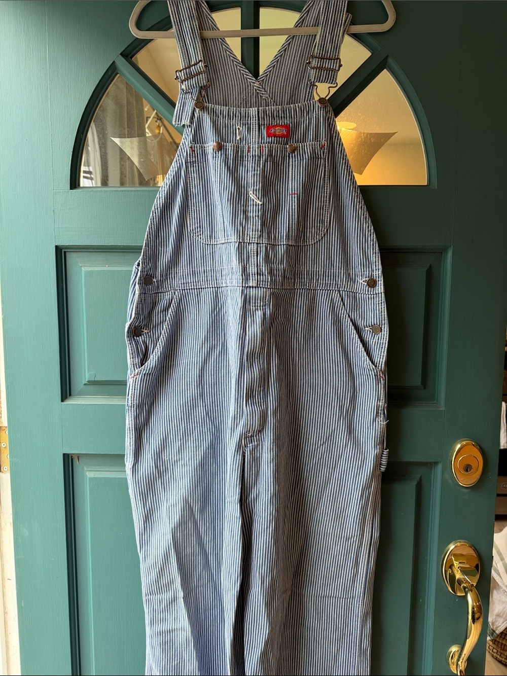 Dickies Blue White Pinstripe Men's Overalls